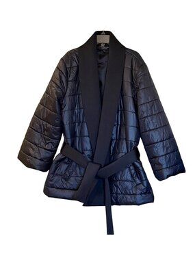 Marc New York Women's Quilted Puffer Coat Black Size XL